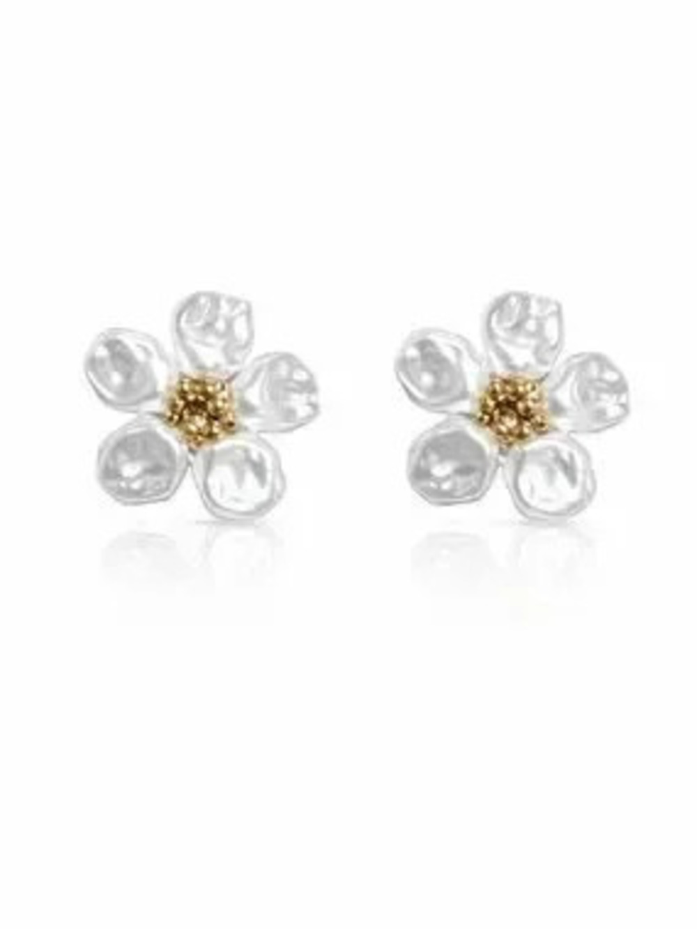 Pearl Flower Statement Earrings